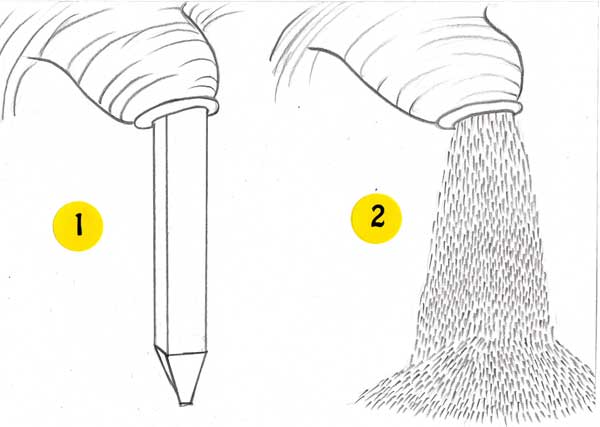 Sketch of Huge Crystal in Syria