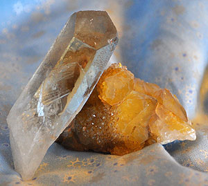 Quartz and Citrine